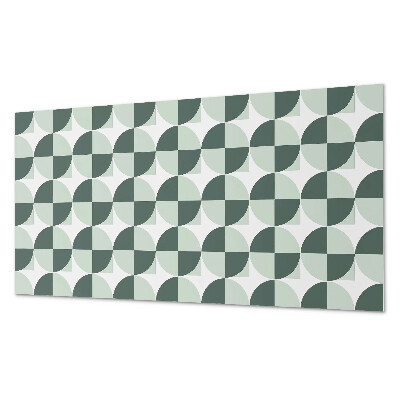 Zelfklevend wandpaneel Cirkels en vierkanten in geometrische stijl