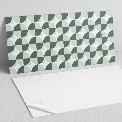 Zelfklevend wandpaneel Cirkels en vierkanten in geometrische stijl