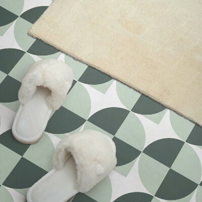 Zelfklevend wandpaneel Cirkels en vierkanten in geometrische stijl