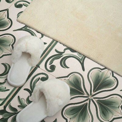 Vinyl wandpaneel Bladeren en hartenmotief