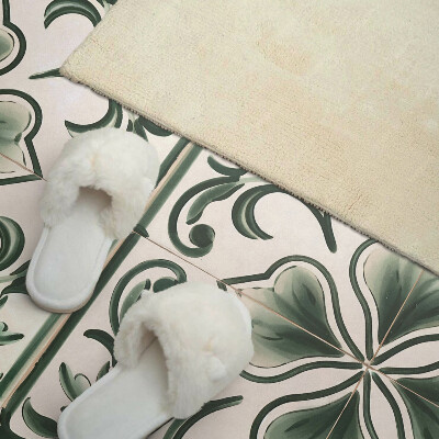 Vinyl wandpaneel Bladeren en hartenmotief