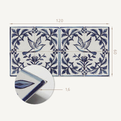 Wandpaneel pvc Vogelmotief tussen het groen