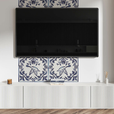 Wandpaneel pvc Vogelmotief tussen het groen