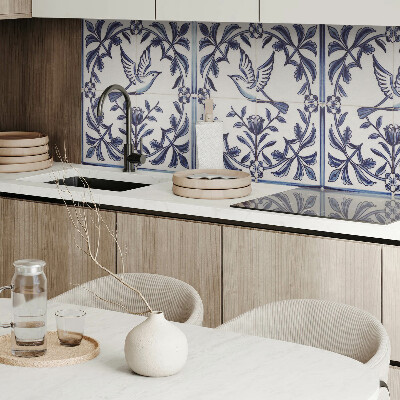 Wandpaneel pvc Vogelmotief tussen het groen