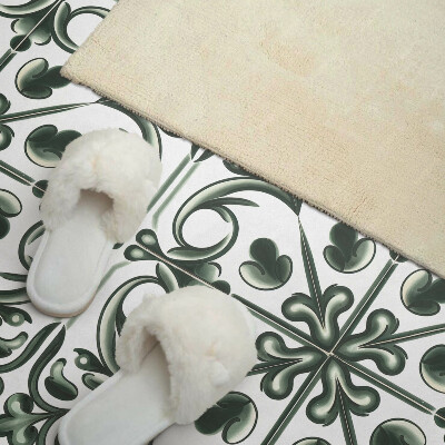 Zelfklevend wandpaneel Een plantenpatroon in de vorm van een tegel