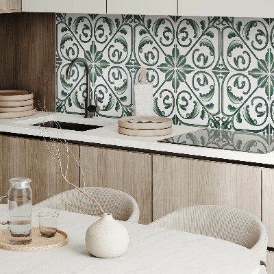 Vinyl wandpaneel Plantenmotieven met decoratieve details