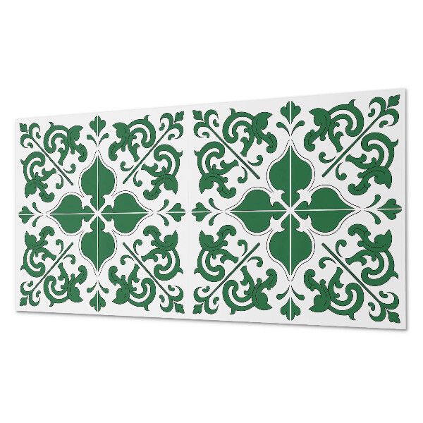 Wandpaneel pvc Een plantenmotief met decoratieve details