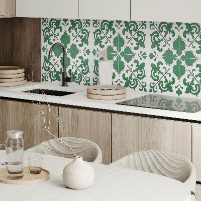 Wandpaneel pvc Een plantenmotief met decoratieve details