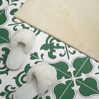 Wandpaneel pvc Een plantenmotief met decoratieve details