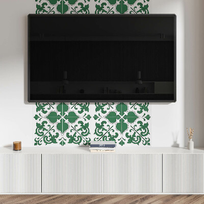 Wandpaneel pvc Een plantenmotief met decoratieve details