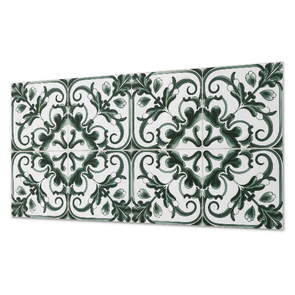 Zelfklevend wandpaneel Plantenvierkanten in geometrische stijl