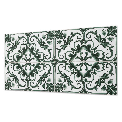 Zelfklevend wandpaneel Plantenvierkanten in geometrische stijl