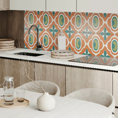 Vinyl wandpaneel Mozaïekpatroon met vegetatie