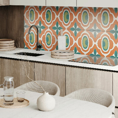 Vinyl wandpaneel Mozaïekpatroon met vegetatie