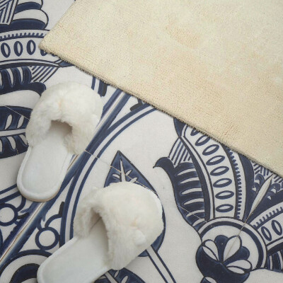 Wandpaneel pvc Bloemmotief in keramische stijl