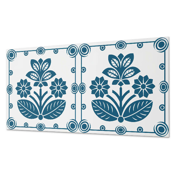 Zelfklevend wandpaneel Bloemen decoratief motief