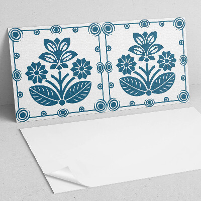 Zelfklevend wandpaneel Bloemen decoratief motief