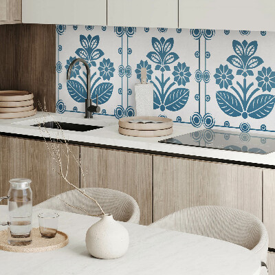 Zelfklevend wandpaneel Bloemen decoratief motief