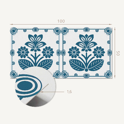 Zelfklevend wandpaneel Bloemen decoratief motief