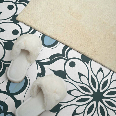 Wandpaneel pvc Bloemenmandala in de kleuren van de natuur