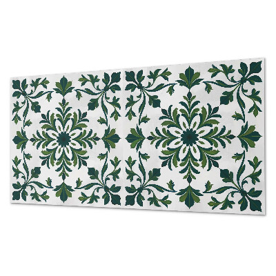 Zelfklevend wandpaneel Plantenpatroon met decoratieve details