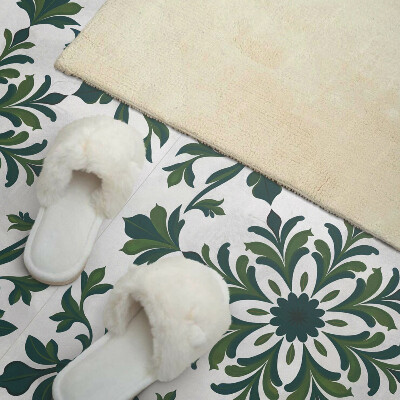 Zelfklevend wandpaneel Plantenpatroon met decoratieve details