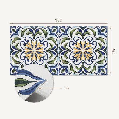 Wandpaneel pvc Een plantenmotief met bloemenaccenten