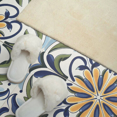 Wandpaneel pvc Een plantenmotief met bloemenaccenten