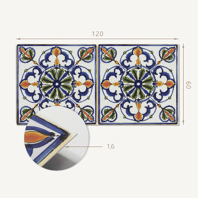 Wandpaneel pvc Plantenornamenten in een klassieke stijl