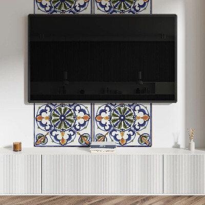 Wandpaneel pvc Plantenornamenten in een klassieke stijl