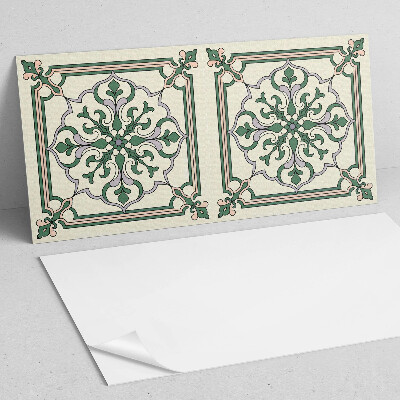 Zelfklevend wandpaneel Bloemenmotief met decoratieve details