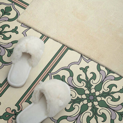 Zelfklevend wandpaneel Bloemenmotief met decoratieve details