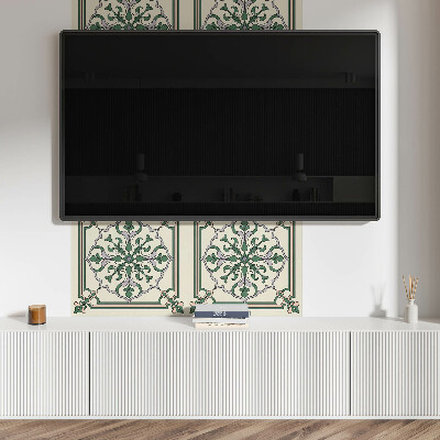 Zelfklevend wandpaneel Bloemenmotief met decoratieve details