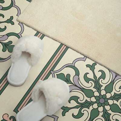 Zelfklevend wandpaneel Bloemenmotief met decoratieve details