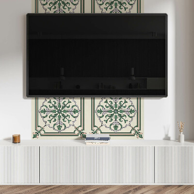 Zelfklevend wandpaneel Bloemenmotief met decoratieve details