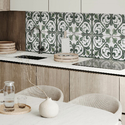 Vinyl wandpaneel Plantenornamenten in een mooie combinatie