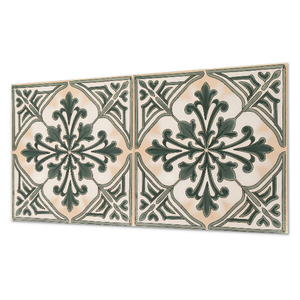 Wandpaneel pvc Een plantenmotief in de vorm van een vierkant