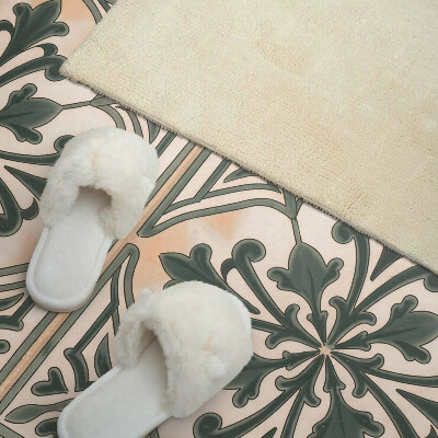 Wandpaneel pvc Een plantenmotief in de vorm van een vierkant