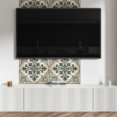 Wandpaneel pvc Een plantenmotief in de vorm van een vierkant