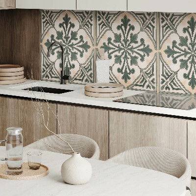 Wandpaneel pvc Een plantenmotief in de vorm van een vierkant