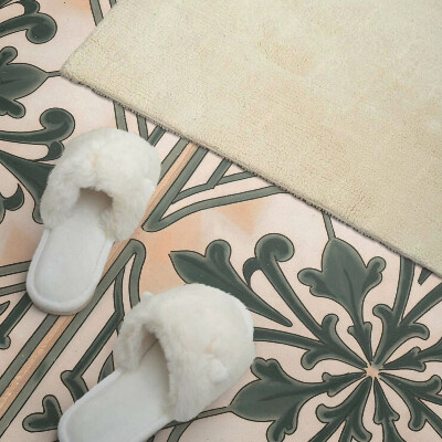 Wandpaneel pvc Een plantenmotief in de vorm van een vierkant