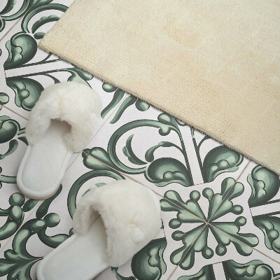 Vinyl wandpaneel Een plantenmotief in harmonieuze symmetrie