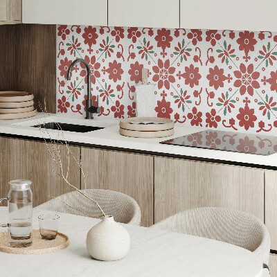 Wandpaneel pvc Bloemenmotief met bladeren