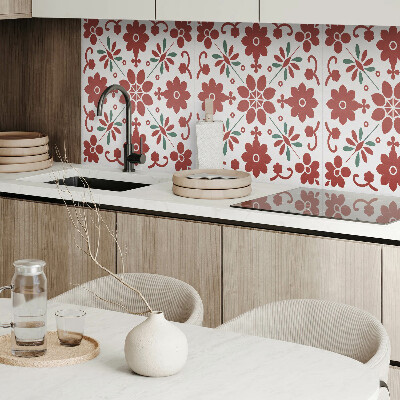 Wandpaneel pvc Bloemenmotief met bladeren