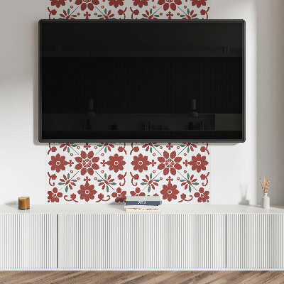 Wandpaneel pvc Bloemenmotief met bladeren