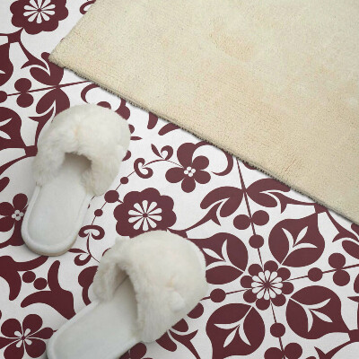 Zelfklevend wandpaneel Bloemenpatroon met decoratieve details