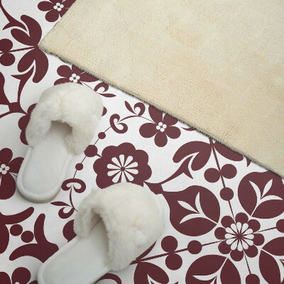 Zelfklevend wandpaneel Bloemenpatroon met decoratieve details