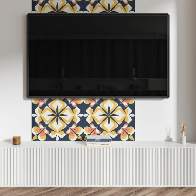 Wandpaneel pvc Bloemmotief in de vorm van geometrie