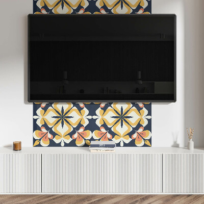 Wandpaneel pvc Bloemmotief in de vorm van geometrie