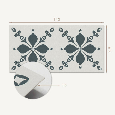 Zelfklevend wandpaneel Bladachtig siermotief